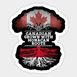 Canadian Grown With Monacan Roots - Gift for Monacan With Roots From Monaco Sticker